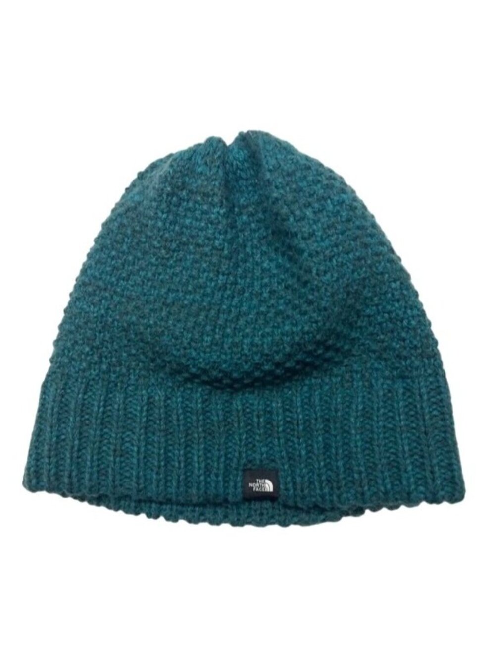 The North Face Purrl Stitch Beanie Green Knitted Slouchy Hat Women One Size New